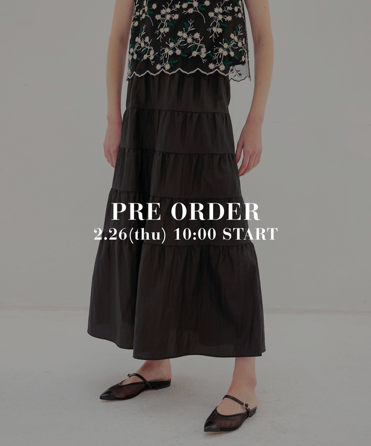 vintage washer tiered skirt